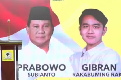 Cawapres Prabowo Subianto Umumkan Gibran Rakabuming 