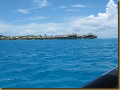 Bungalows on stilts 