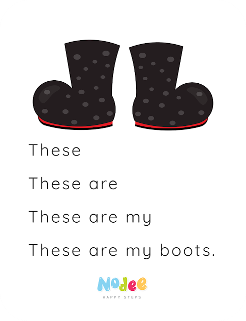 Reading fluency for kids - The Boots Story - letter B for kids