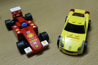 Shell Lego Car Ferrari 150 Italia and 458 Italia 