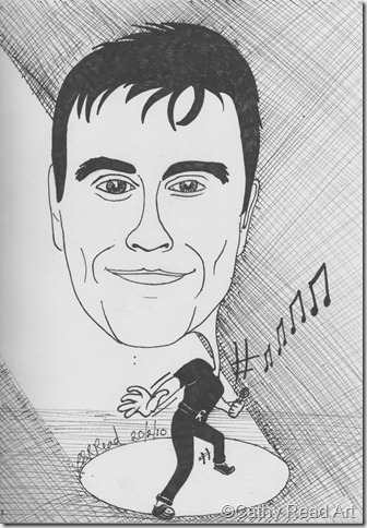 Robbie Williams on stage