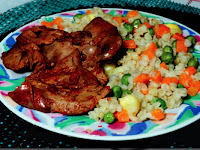 Arroz A La Jardinera Con Pollo Frito