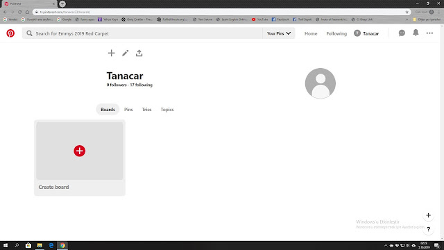 Pinterestte adım adım board oluşturma adım 2