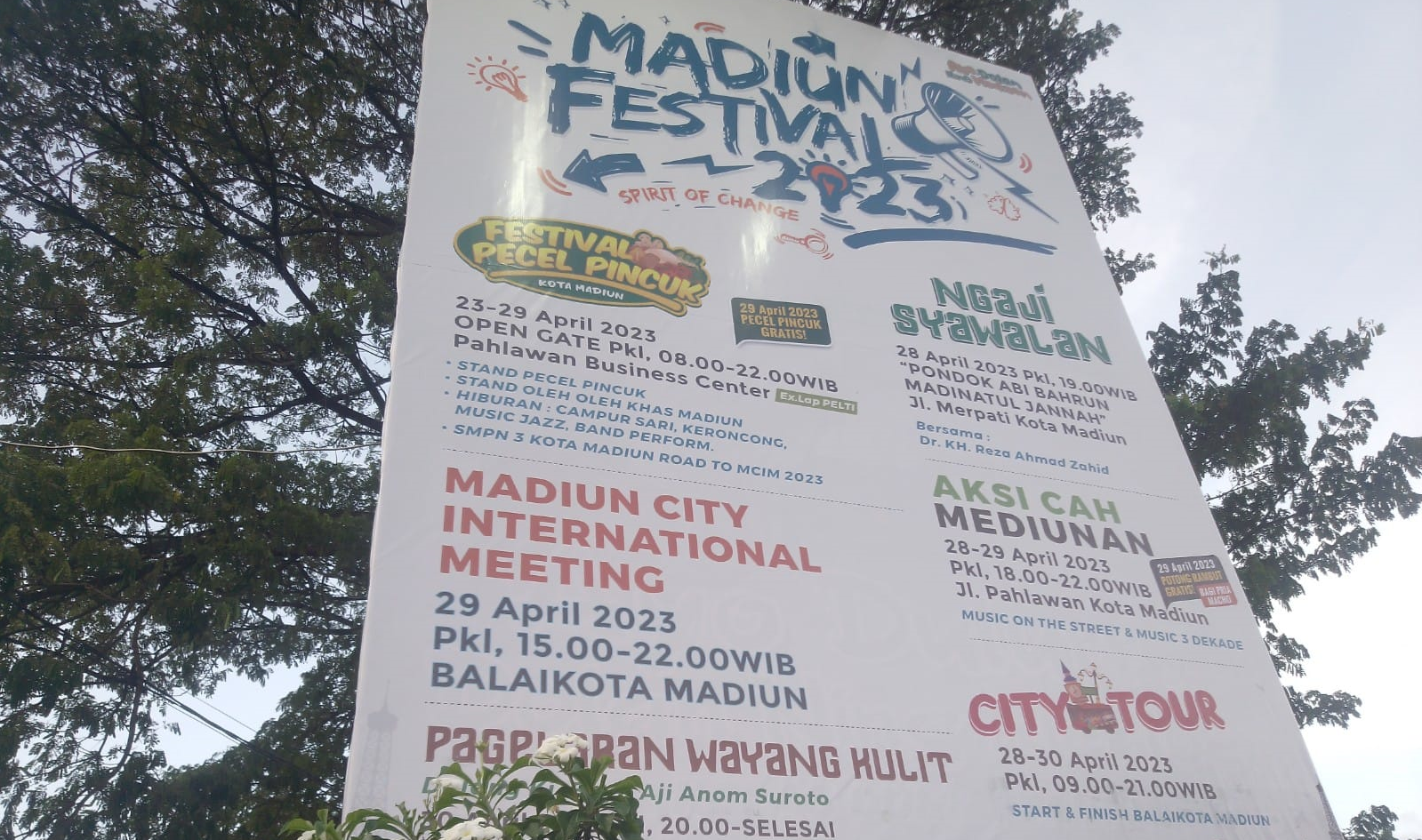 Daftar Kegiatan yang akan diselenggarakan di Madiun