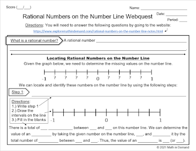 Math Webquest