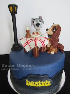 birthday cake Lady and the Tramp