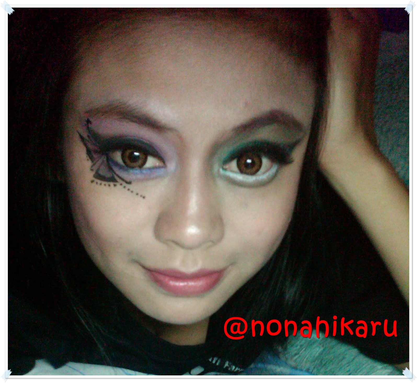 Tutorial Fantasy Makeup Blue Butterfly On Eye Beauty Travelling