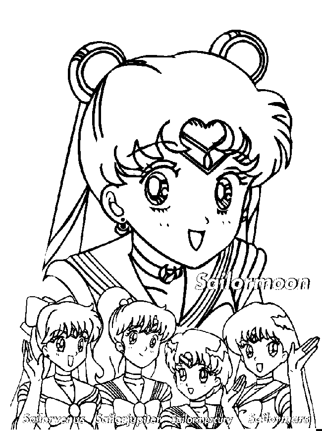 sailor mercury coloring pages