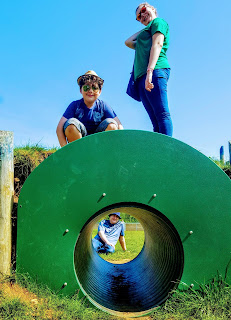 Top Ender, Dan Jon and Flyfour on a family walk