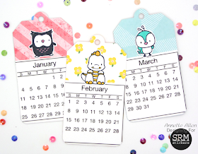 SRM Stickers Blog - 2015 Mini Calendar by Annette - #calendar #mini #2015 #stickers 