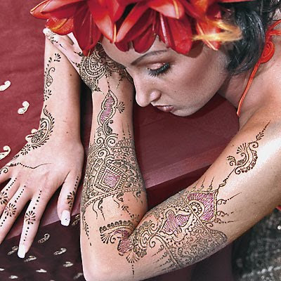temporary tattoo henna is a beauty tattoo art