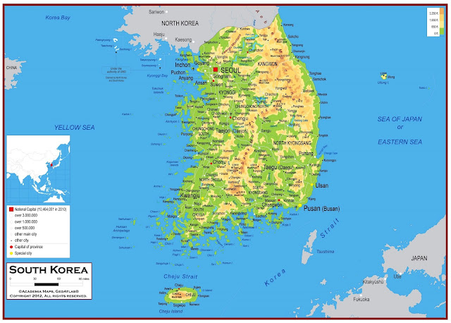 South Korea Map