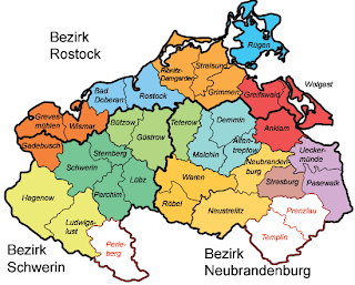 Map of Mecklenburg Vorpommern Province