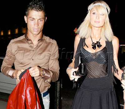 Cristiano Ronaldo with Paris Hilton