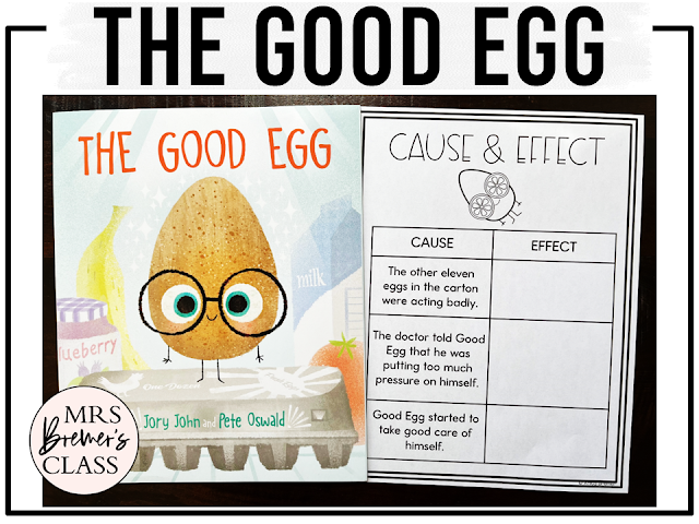 The Good Egg book activities unit with literacy printables, companion activities, reading comprehension worksheets, lesson ideas, craft for Kindergarten and First Grade