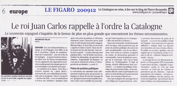 Le figaro e lo rei Borbon de Madrid
