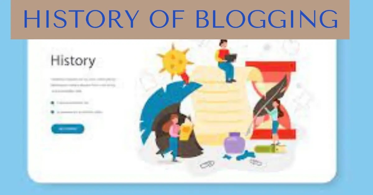 Showing history of blogging