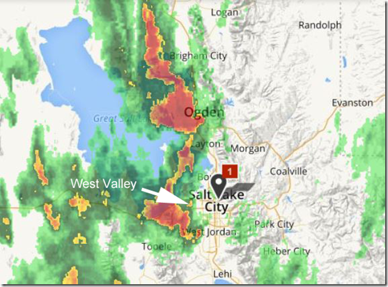 First Day of Fall Storm through Salt Lake/Ogden