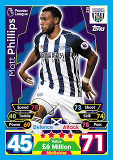 Topps Match Attax 2017-2018 West Bromwich Albion Set