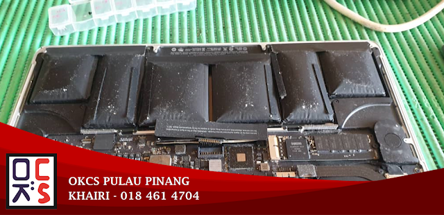 SOLVED : KEDAI REPAIR MACBOOK NIBONG TEBAL | MACBOOK PRO 15 MODEL A1398 BATTERY BLOATED