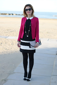 black and white striped Zara skirt, Fashion and Cookies