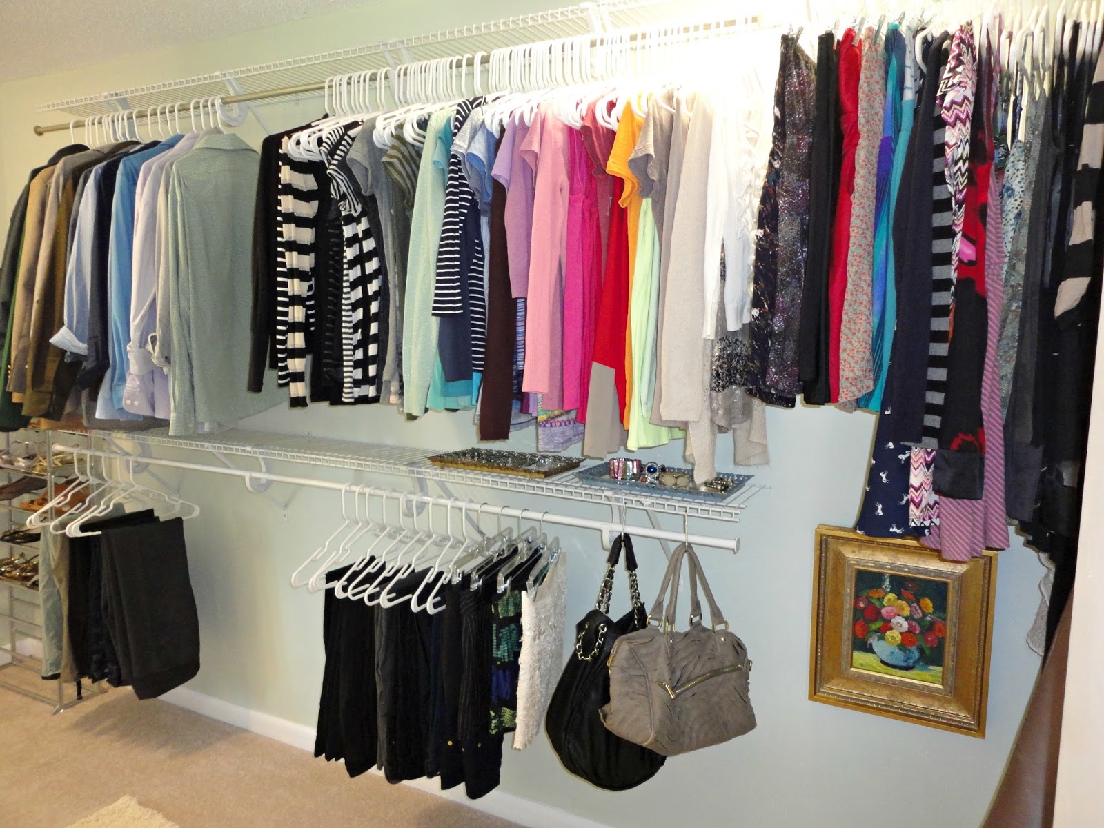 How to turn your closet into a space you love for just $50! Love this!