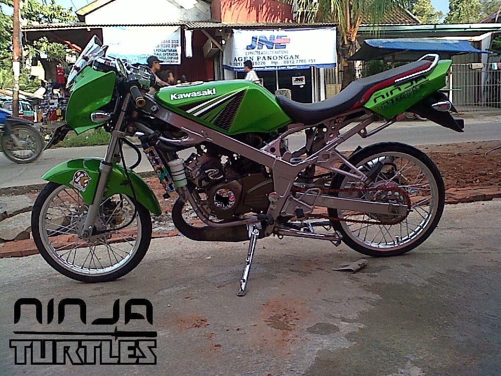 Download Kumpulan 94 Gambar Modifikasi Motor Ninja R Warna Hijau