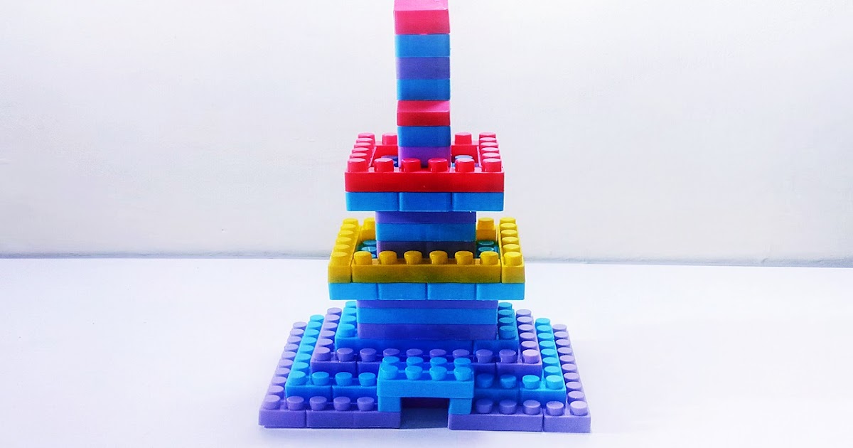  Cara  Membuat  Menara  Mainan dari  Lego  Block DIY