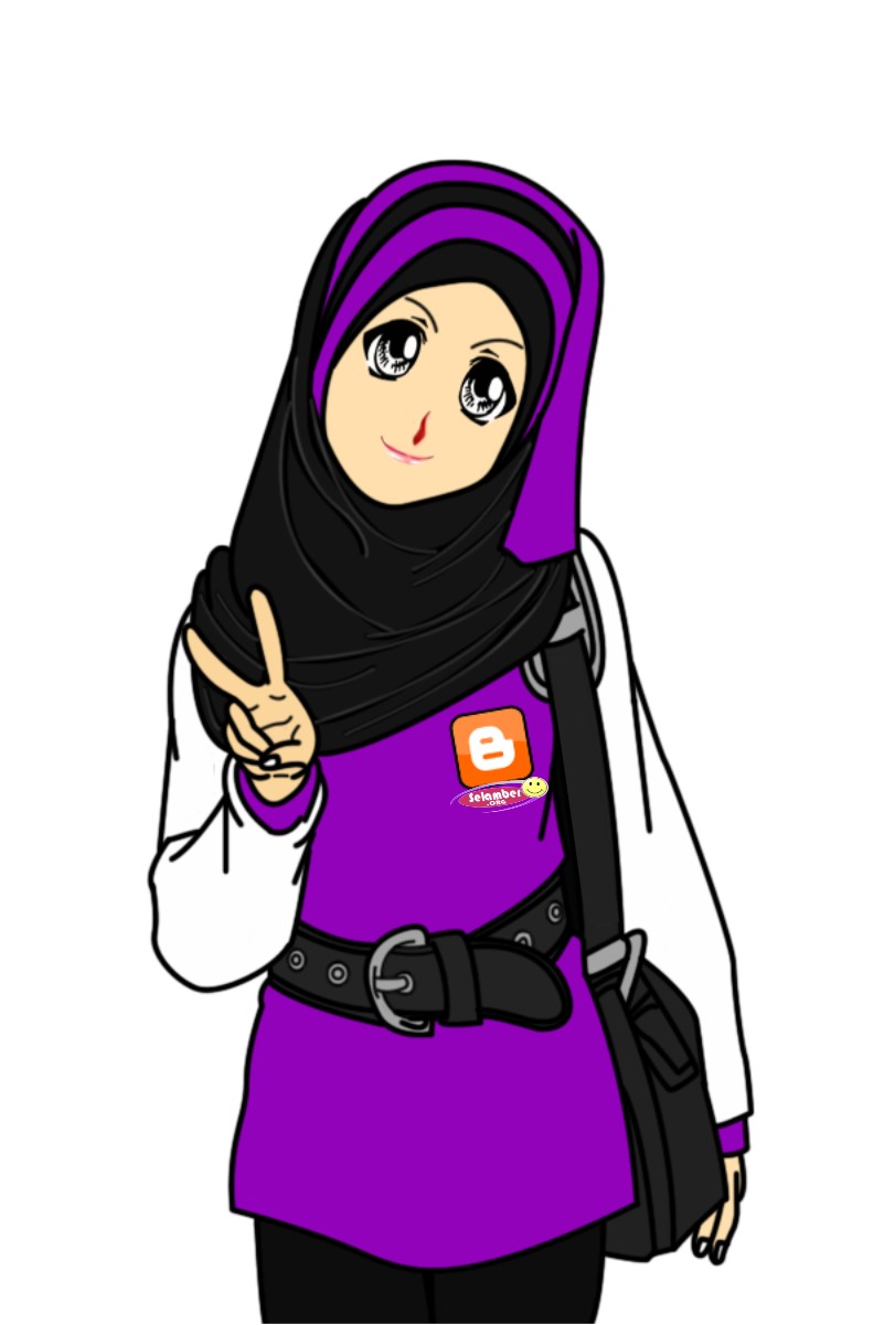 Gambar Kartun Muslimah Assalamualaikum