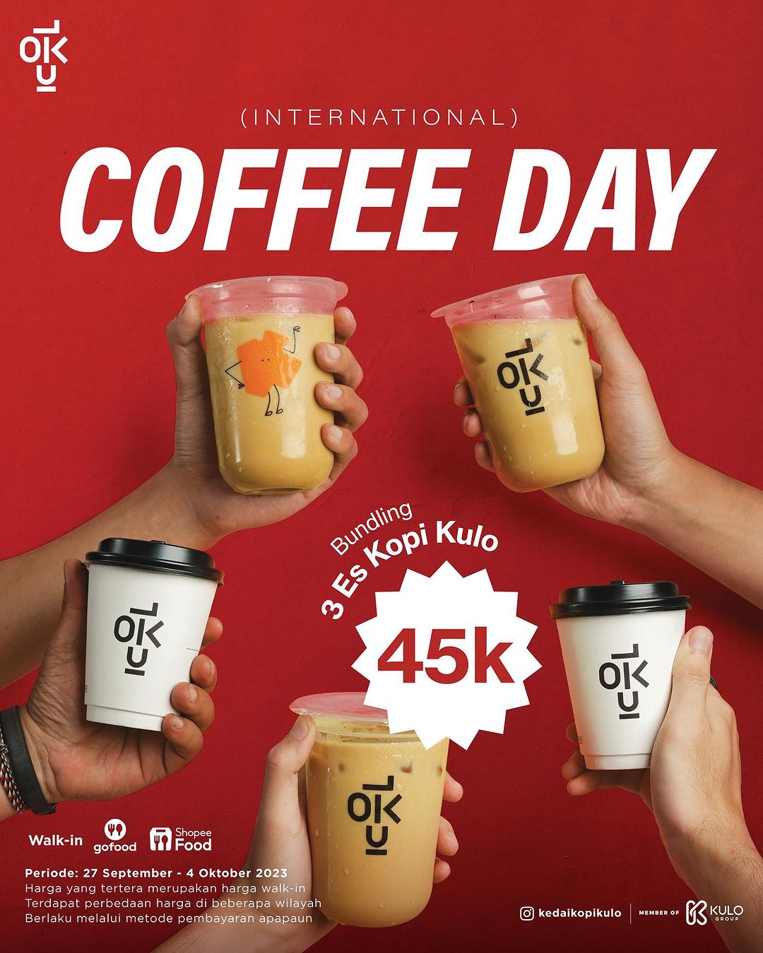KEDAI KOPI KULO Promo Special INTERNATIONAL COFFEE DAY