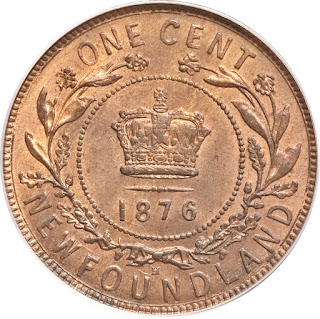 Canada Newfoundland One Cent Coin, British Royal Crown