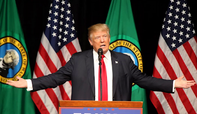  Donald Trump speaks in Spokane