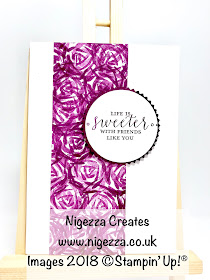 Nigezza Creates with Stampin Up Garden Impressions 