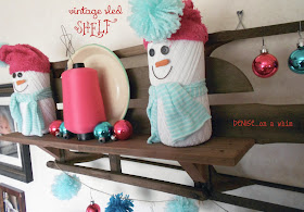 Repurposing a sled into a shelf via http://deniseonawhim.blogspot.com