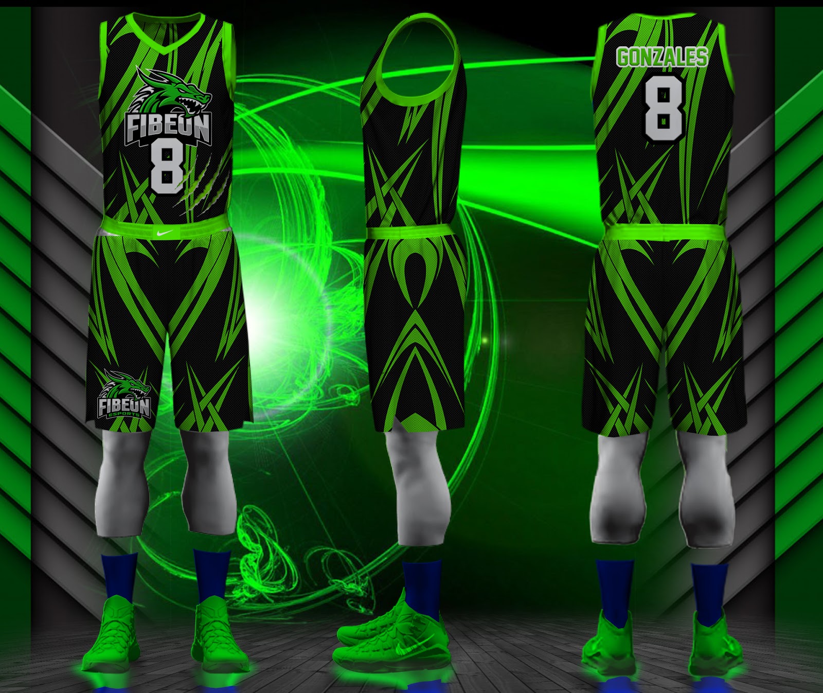 Download Dragon - Mockup Basketball Jersey Design