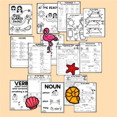 esl-summer-packets-vocabulary-feelings-reading-writing-grammar