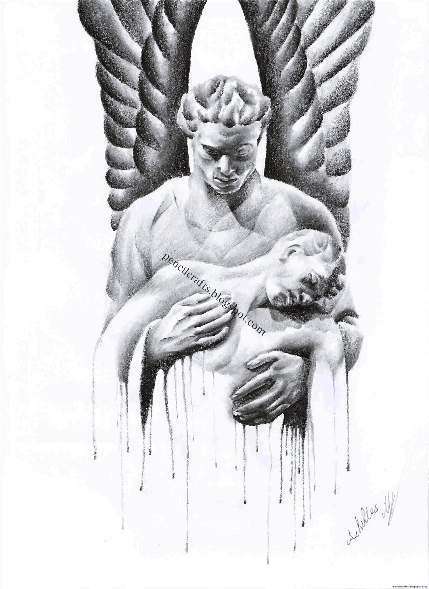 New Pencil Drawings Of Angels