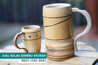 Jual Gelas Kerajinan Bambu Murah 082315828091 Tasikmalaya