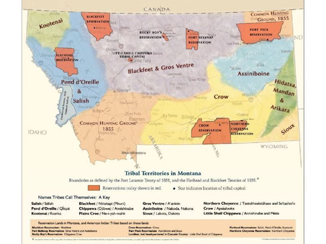 indian reservations in montana map