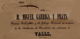 Miquel Garriga i Prats, notario de Valls