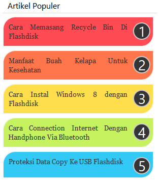 Cara Buat Widget Popular Post Keren Di Blog atau Website