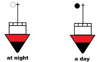 anchored vessel shall exhibit white light all around and one ball