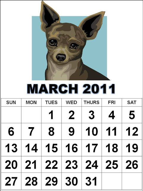 march calendar printable 2011. Cute March 2011 Calendar