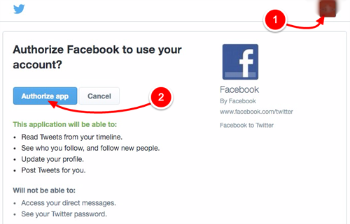 طريقة سهلة وبسيطة جداً لربط حسابك على الفيس بوك مع حسابك على تويتر