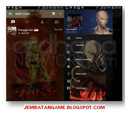 BBM One Punch Man New Versi 2.10.0.35 APK (Terbaru Gratis) By Trangga Ken