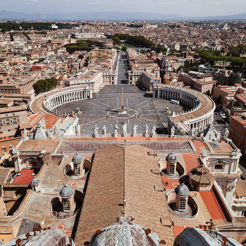 Dome Climb St Peters Basilica Vatican City