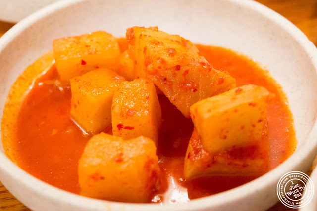 image of turnip at Kunjip Korean restaurant  in NYC, New York