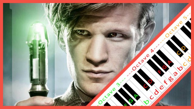 I am the Doctor (Doctor Who) Piano / Keyboard Easy Letter Notes for Beginners