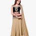 XCLUSIVE CHHABRA Beige Embroidered Dress Material