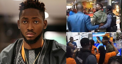 #BBNaija: Fans go wild as Miracle storms shopping mall in Lagos